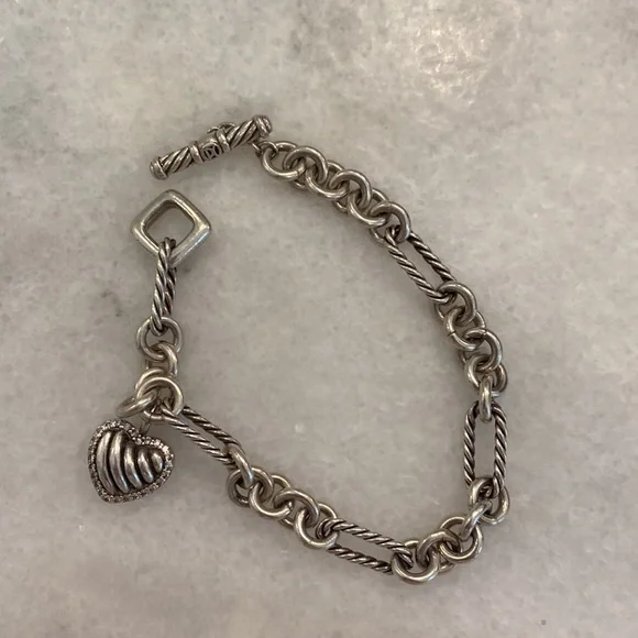 David yurman diamond heart bracelet - Picture 4 of 4